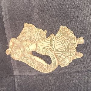 Vintage Terra Cotta Radha Krishna Wall Plaques 8". Beautiful piece for wall